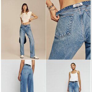 Reformation Val 90s Mid Rise Straight Jean
